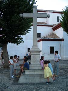 kids in square evening