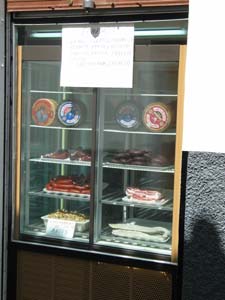 store with sausages